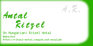 antal ritzel business card